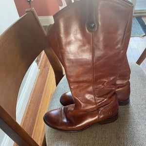 Frye Melissa boots size 8.5 Cognac